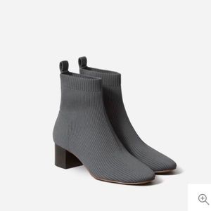 Everlane Glove Boot in ReKnit in Slate Gray